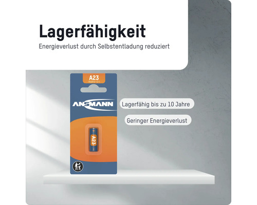 Ansmann A23 Alkaline Batterie im Blisterpack