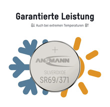 Ansmann Silberoxid Knopfzelle SR69/371 mit Garantierter Leistung