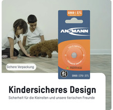 Ansmann SR69 371 Silberoxid Batterie mit kindersicherem Design