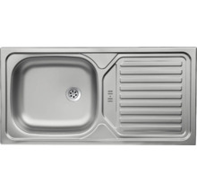 Edelstahlspüle mit Abtropffläche