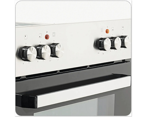 Nahaufnahme eines Herdes mit Drehknöpfen zur Temperatureinstellung