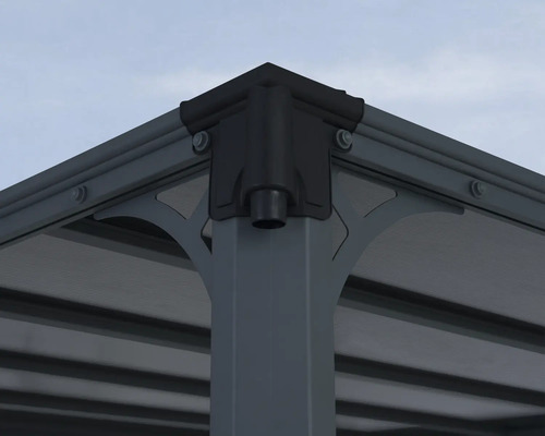 Detailansicht eines Pavillons mit Eckverbindung