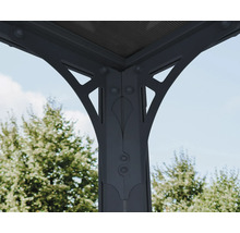 Detailansicht der Konstruktion eines Gartenpavillons