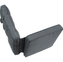 Graue Polsterauflage für Gartenmöbel