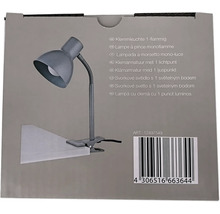 Klemmleuchte mit einem Lichtpunkt in Produktverpackung