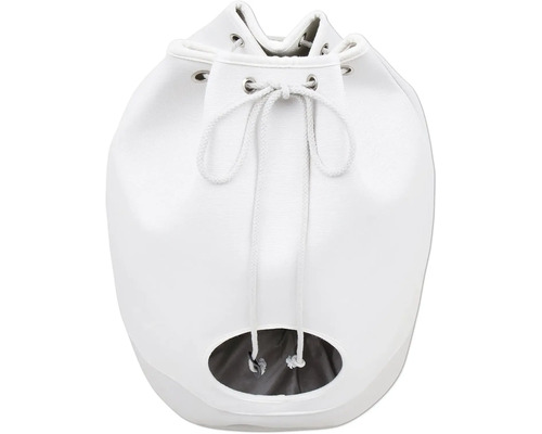 Weiße Seesack Tasche mit Kordelzugverschluss