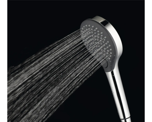Handbrause mit laufendem Wasser