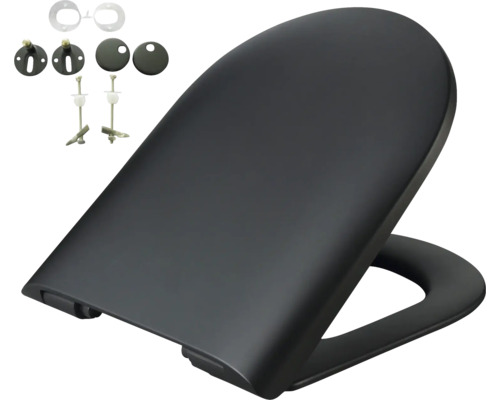 Toilettensitz aus Duroplast mit Befestigungsmaterial
