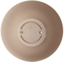 Unterseite eines runden Pflanzgefäßes mit Elho Logo
