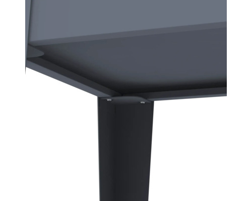 Detailansicht Tischbein mit Tischplatte