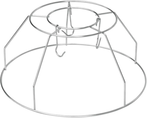 Metallischer Grillrost mit Halterung