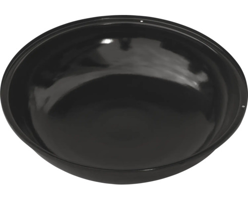 Schwarze Feuerschale aus Stahl