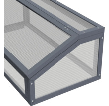 Frühbeet mit Hohlkammerplatten und Aluminiumrahmen für den Garten