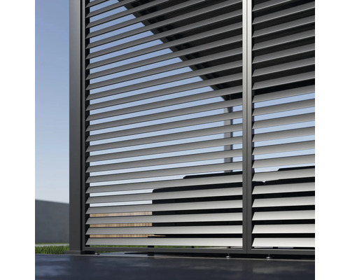 Lamellenzaun aus Metall für den Außenbereich