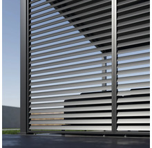 Lamellenzaun aus Metall für den Außenbereich