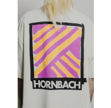 T-Shirt mit abstraktem Farbmuster und Hornbach Logo
