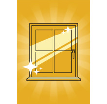 Symbol für ein sauberes Fenster