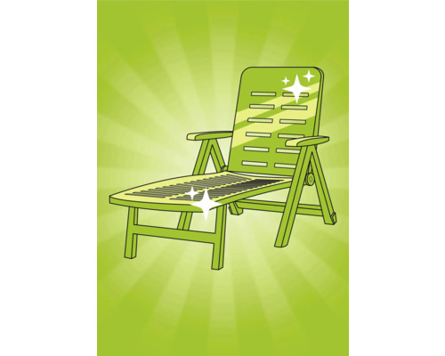 Illustration eines Liegestuhls für den Garten