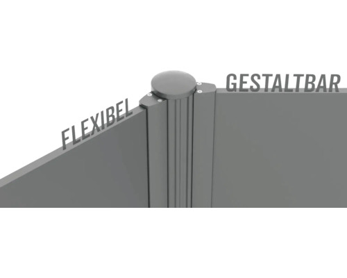 Flexibel gestaltbarer Sichtschutz für den Außenbereich