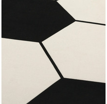 Detailaufnahme eines schwarz-weißen Fußballmusters