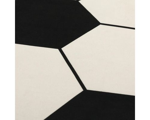 Detailaufnahme eines schwarz-weißen Fußballmusters