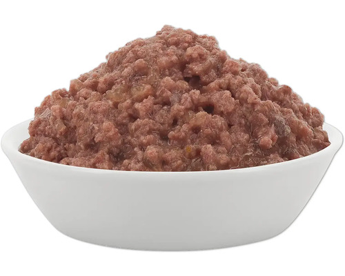 Eine Schale mit Nassfutter für Haustiere