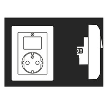 Steckdose mit digitaler Zeitschaltuhr