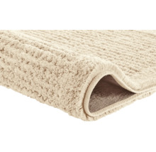 Hochflor Badteppich mit gewellter Struktur