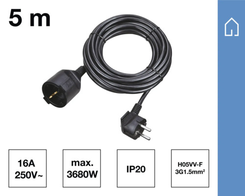 Fünf Meter lange Verlängerungsleitung