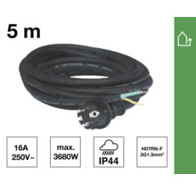 5 Meter Gummileitung mit Stecker