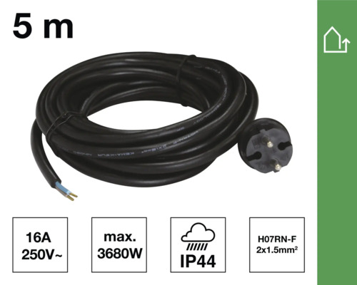Fünf Meter Verlängerungskabel