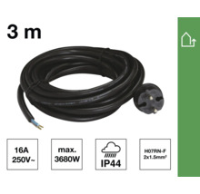 Drei Meter Gummischlauchleitung mit Stecker