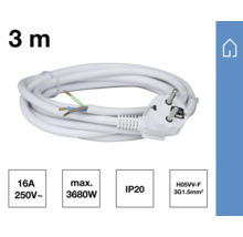 3 Meter lange Anschlussleitung mit Stecker