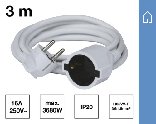 Verlängerungskabel mit einer Länge von 3 Metern