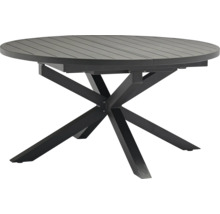 Runder Gartentisch mit Gestell aus Metall