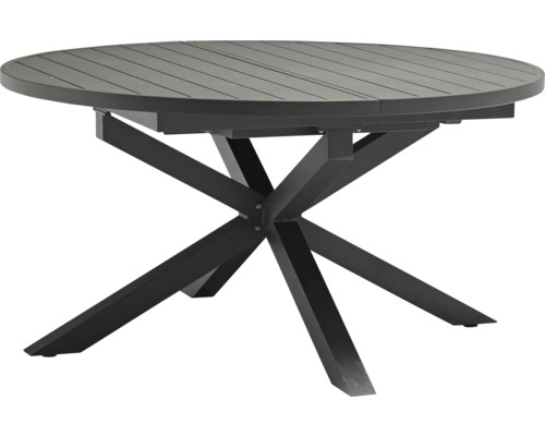Runder Gartentisch mit Gestell aus Metall