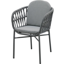 Gartenstuhl mit Kordeldesign und Polsterung