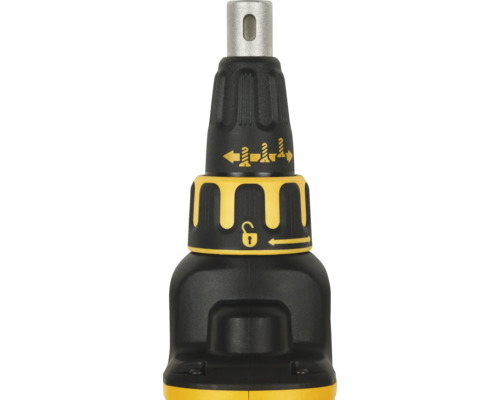 Detailansicht eines Schraubendrehers mit Verriegelungsmechanismus