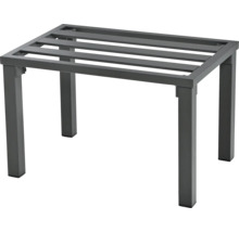 Metall Gartentisch mit Lattenrost-Tischplatte