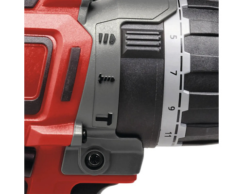 Detailansicht einer Bohrmaschine mit Drehmomenteinstellung