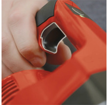 Bedienung eines Gebläses mit Hand