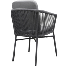 Gartensessel mit Seilgeflecht und Polster