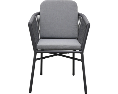 Gartensessel mit Armlehne und Sitzkissen