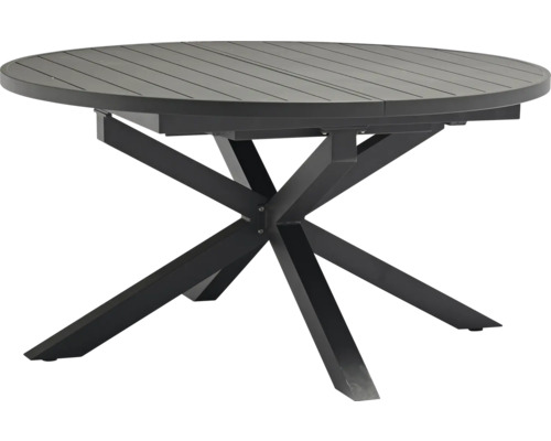 Runder Gartentisch mit Gestell aus Aluminium