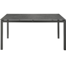 Rechteckiger Gartentisch mit Tischplatte und vier Beinen