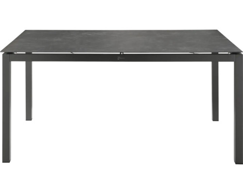 Rechteckiger Gartentisch mit Tischplatte und vier Beinen