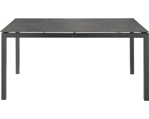 Gartentisch mit Tischplatte und Metallgestell