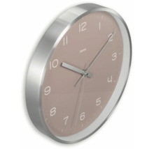 Hama Wanduhr mit Ziffernblatt und silberfarbenem Rahmen