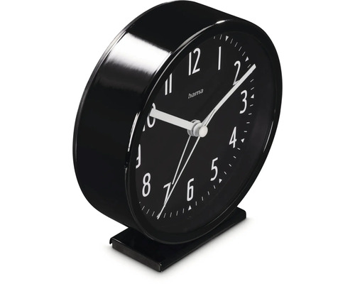 Schwarzer Hama Wecker mit weißer Beschriftung