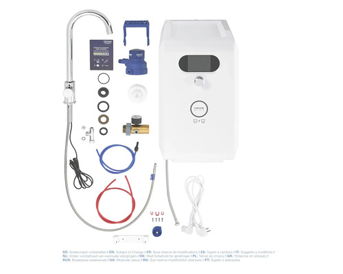 Grohe Blue Wassersystem mit Armatur und Zubehör